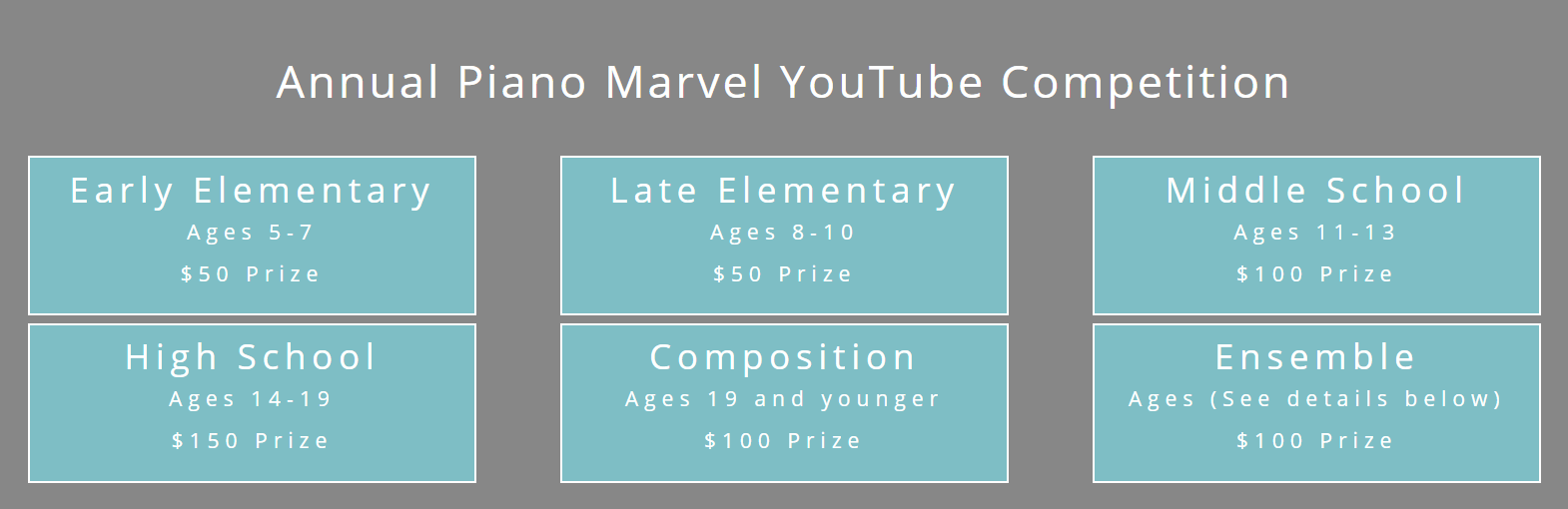 Piano Marvel YouTube Competition