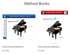 Piano Marvel books