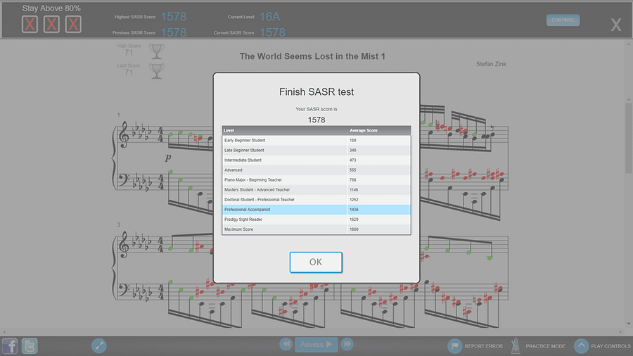 Piano Marvel SASR Challenge